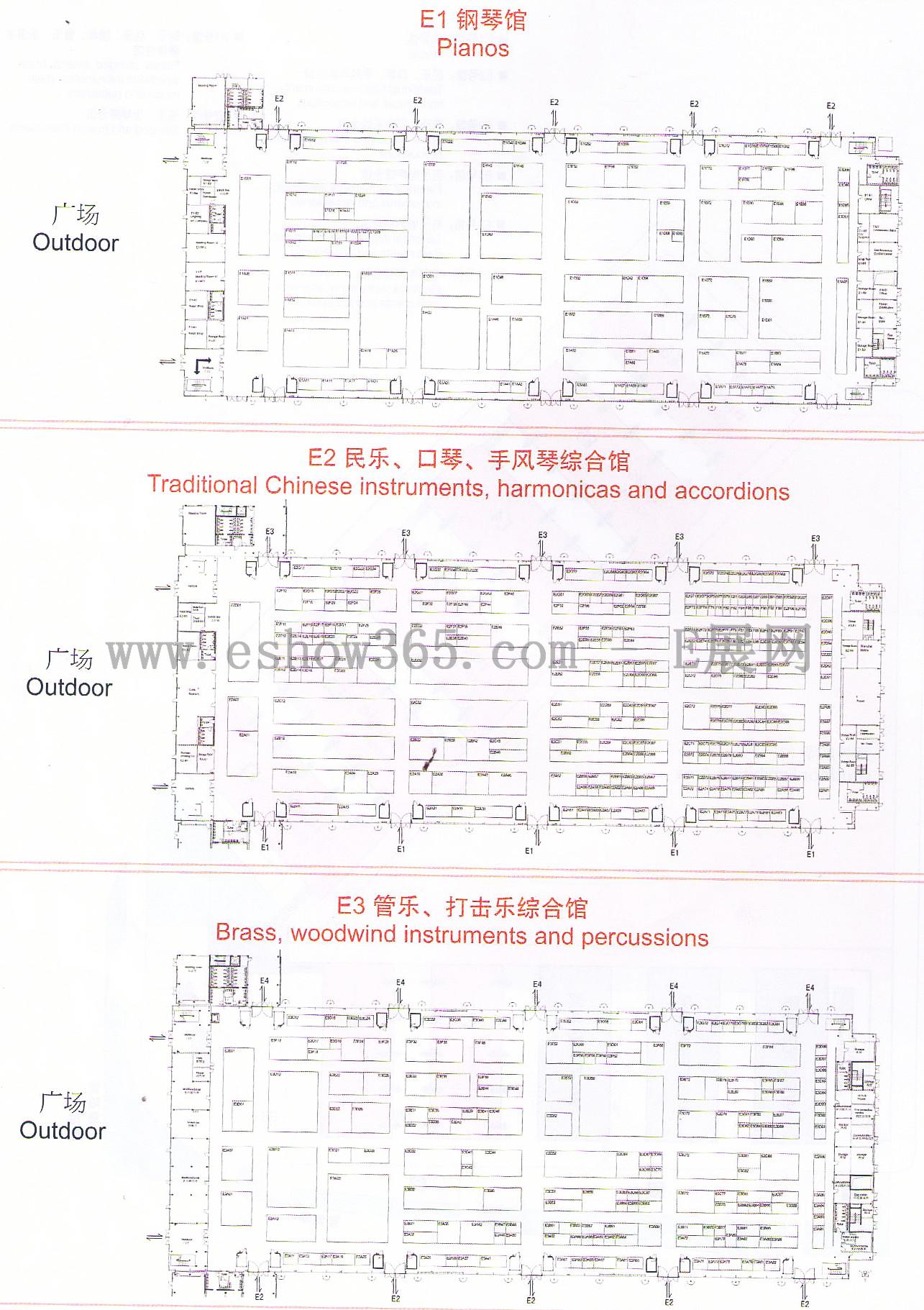 2012中国(上海)国际乐器展览会 MUSIC CHINA的平面图